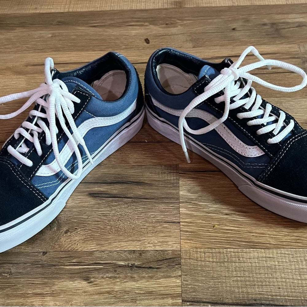 Vans Black and Blue Women's Sneakers